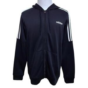 Adidas NWT Full Zip French Terry Climalite Hoodie Jacket Men L